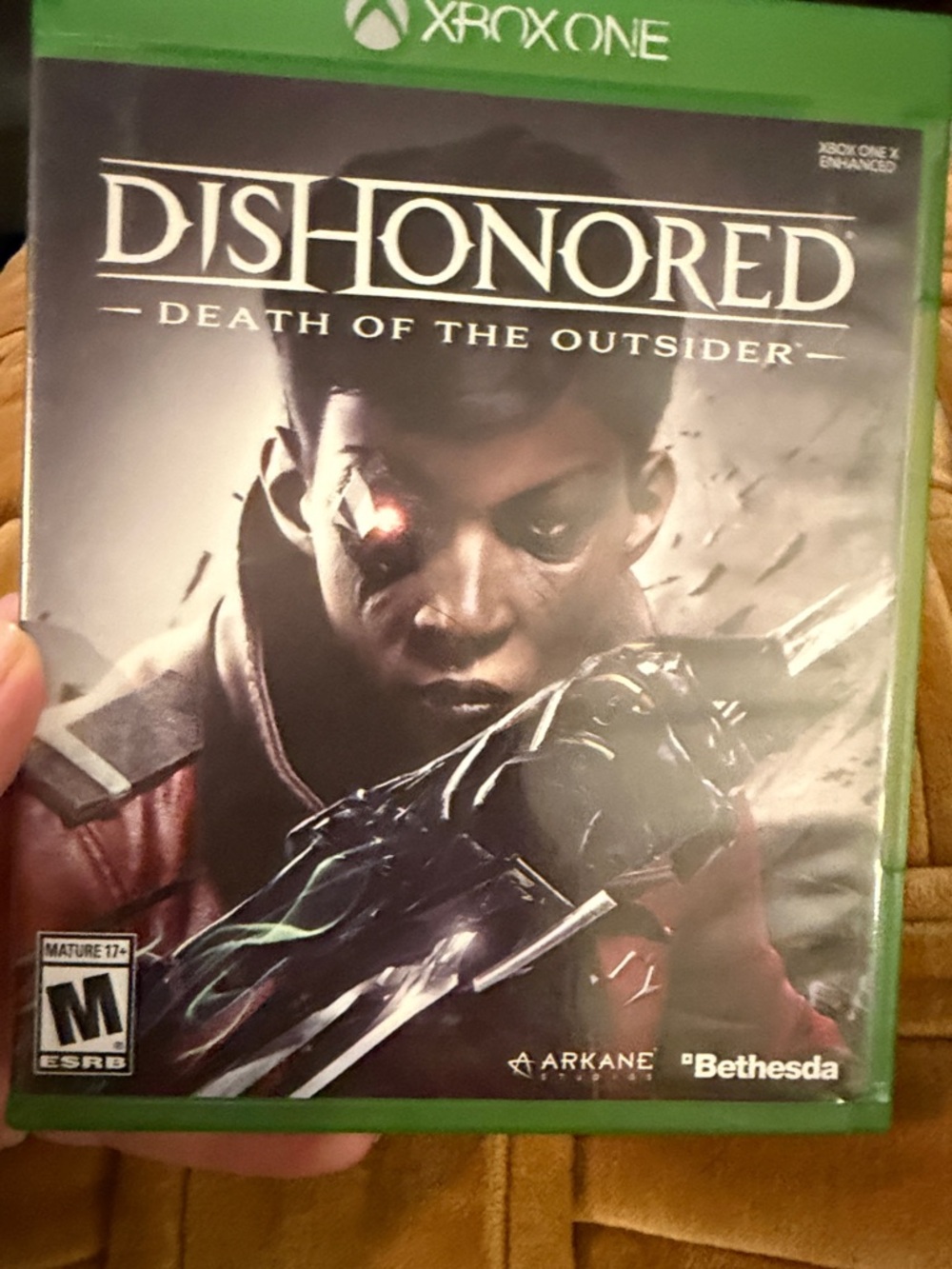 Xbox One Dishonored: Death of the Outsider - Black & Red Cover
